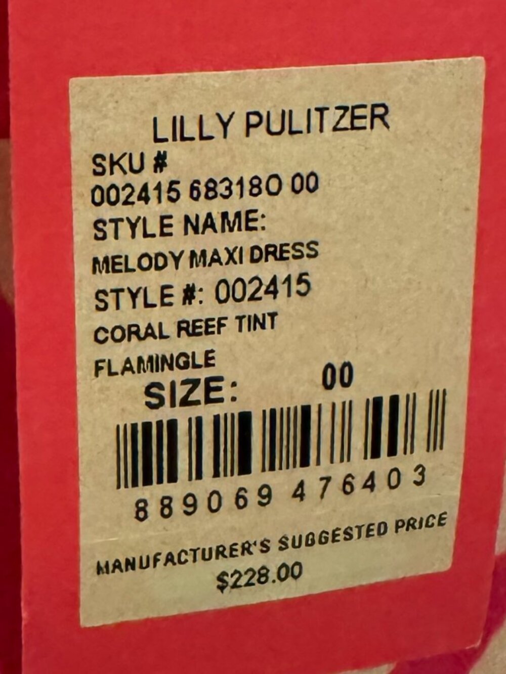 Lilly Pulitzer Pink Floral Tiered Maxi Dress Size 00 Melody NWT - Picture 4 of 8